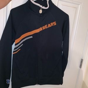 Chicago Bears Warm Up Zip Up Swearshirt